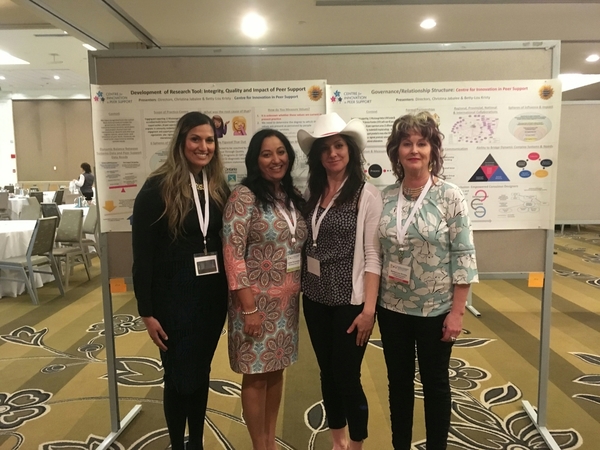 Sandy, Liane, Christina hat & Betty-Lou Peer Conference May 2018