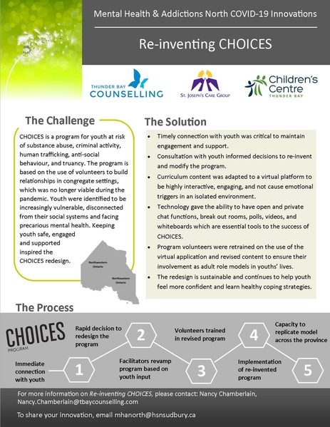 MHA North Innovations - Reinventing CHOICES