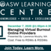Managing Virtual Burnout for Online Providers - FREE for RSWs and RSSWs