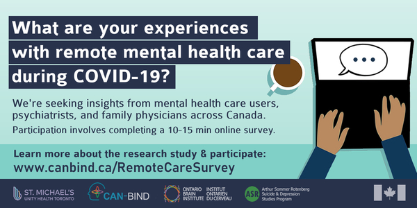 Remote Mental Health Care COVID-19 Survey Ad