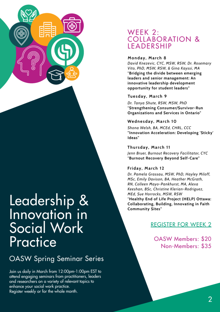 OASW Presents the Spring Seminar Series: Week 2 -  Collaboration and Leadership
