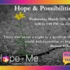 Recovery Webinar: Hope and Possibilities (Speaker Series)