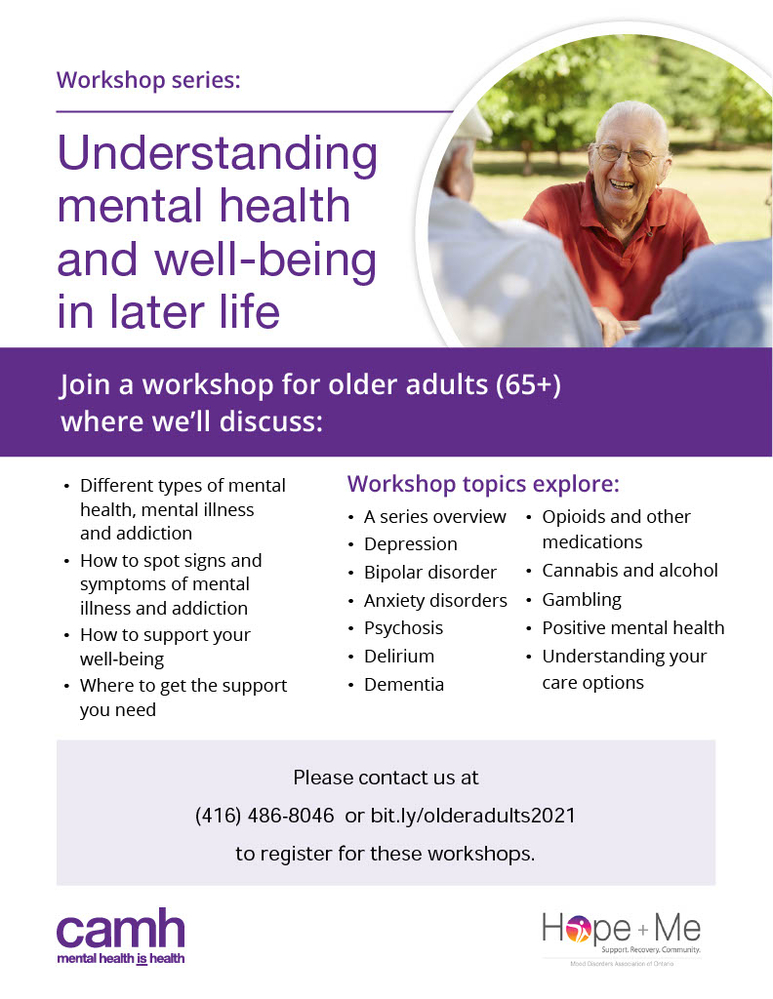 Understanding Mental Health and Well-Being in Later Life Workshop