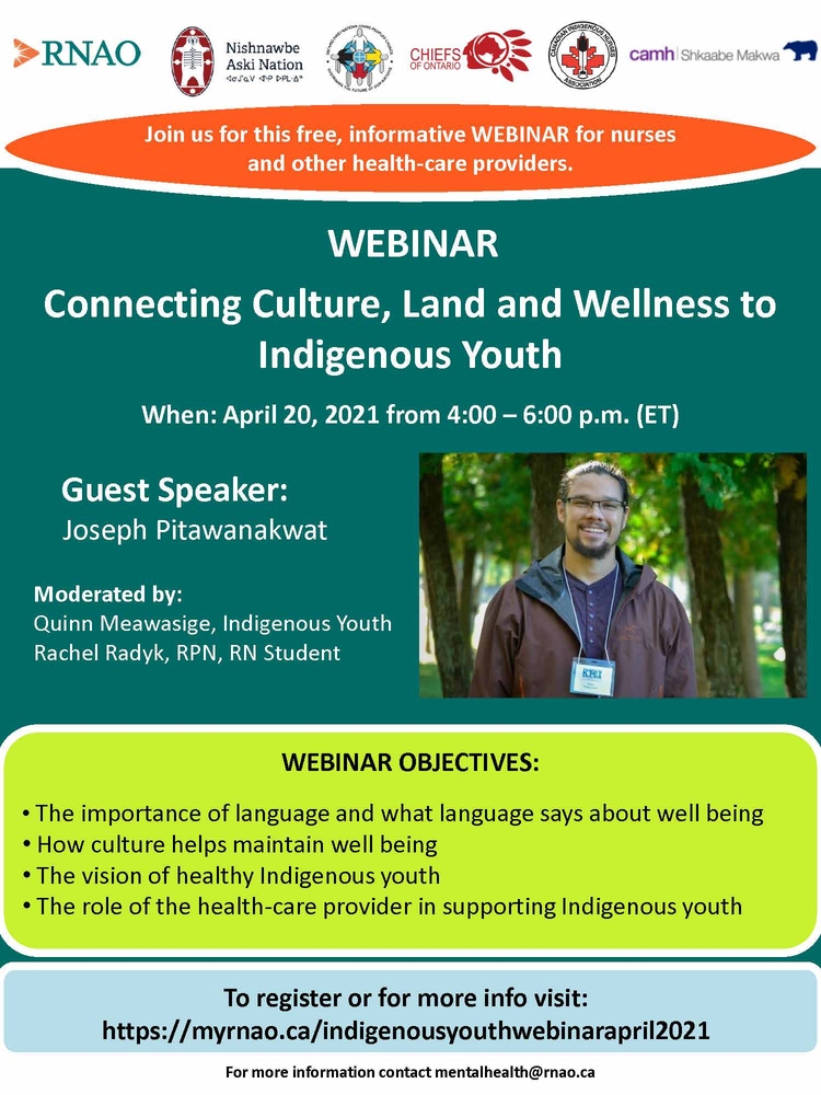 Webinar: Connecting Culture, Land and Wellness to Indigenous Youth