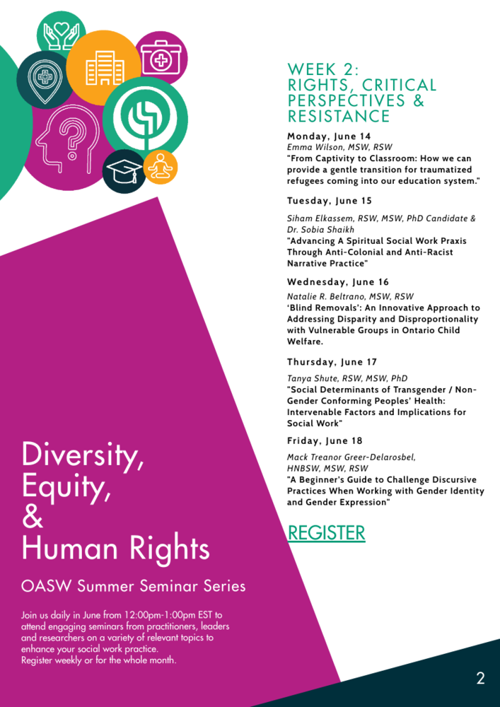 OASW Summer Seminar Series - Week 2: Rights, Critical Perspectives &amp; Resistance