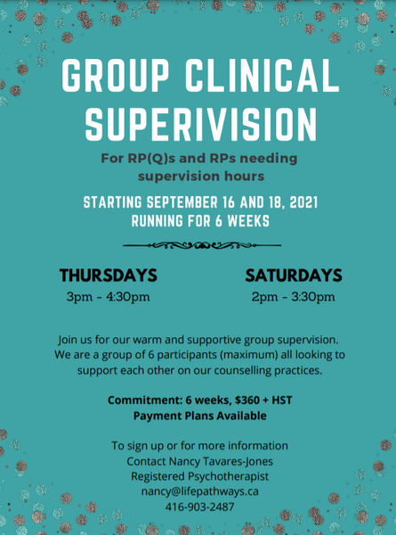 Group Superivision - September 2021