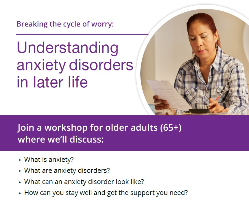 Understanding Anxiety Disorder in Later Life Workshop