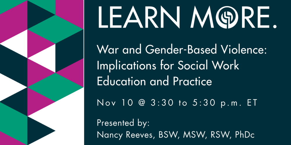 War and Gender-Based Violence: Implications for Social Work Education and Practice