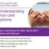 Understanding  Your Care Options in Later Life Workshop