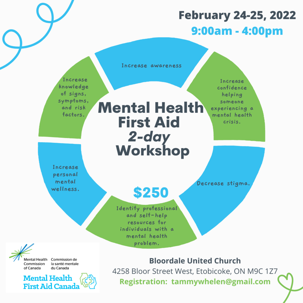 Mental Health First Aid - Basic 2-day, In-person Workshop