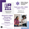 Ontario’s New Personal Income Tax Credits