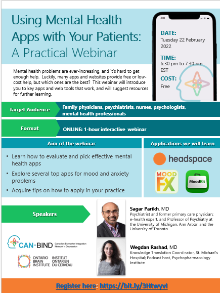 Using Mental Health Apps for Your Patients: A Practical Primer Webinar