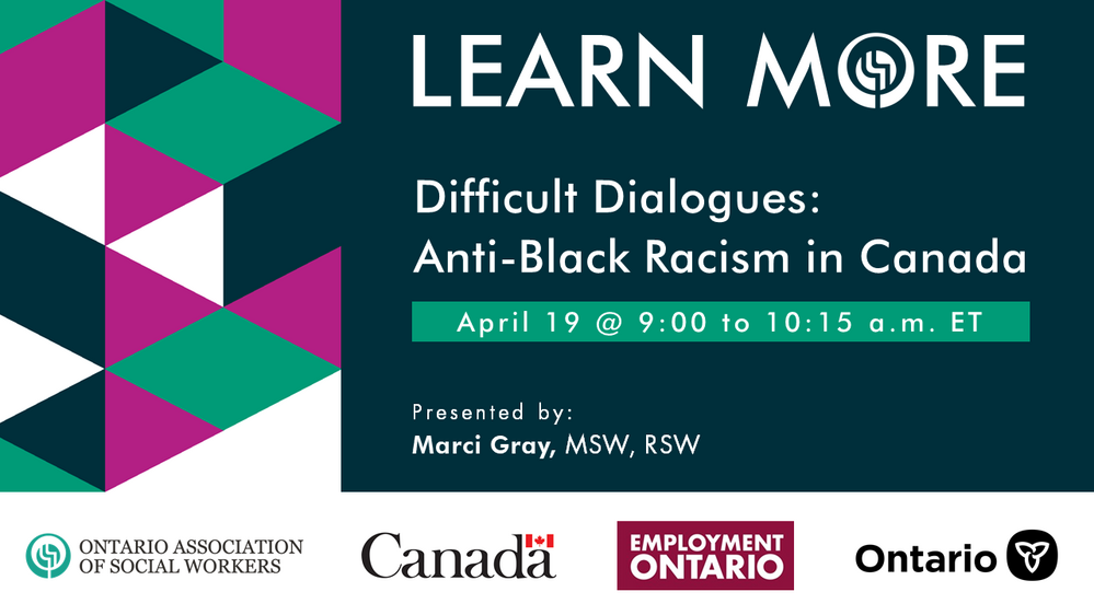 Difficult Dialogues: Anti-Black Racism in Canada