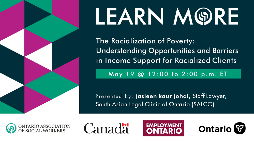 The Racialization of Poverty: Understanding Opportunities and Barriers in Income Support for Racialized Clients