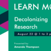 Decolonizing Research