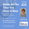WORKSHOP - When All The Time You Have Is Now: Walk-In Clinics &amp; Single Session Therapy