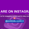Oct. 5, 2022 Newsletter Banner-new purple: SickKids CCMH LI is now on Instagram - follow us and stay connected!