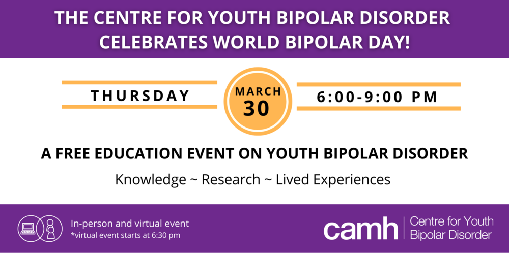 CYBD’s World Bipolar Day Education Event 2023
