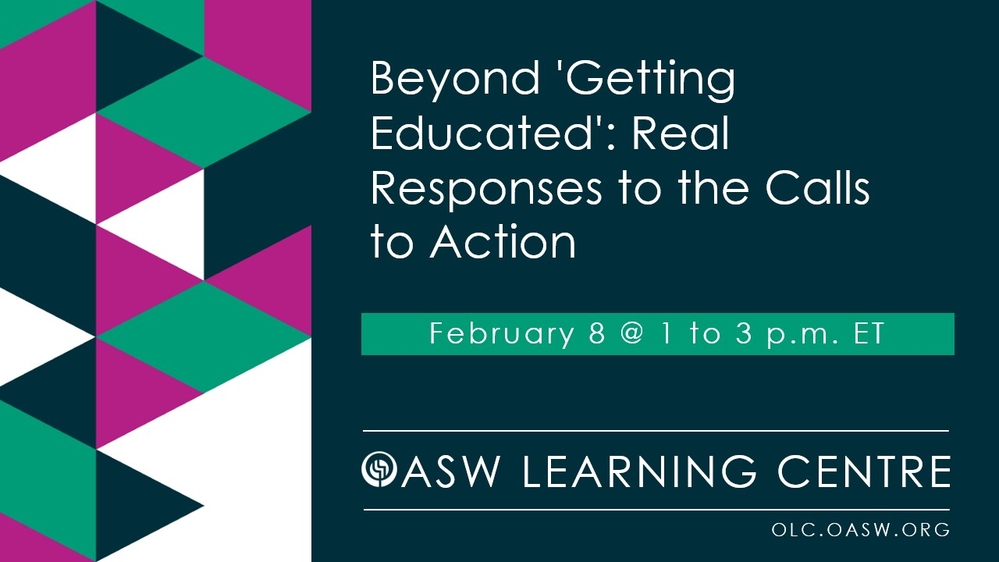 Beyond 'Getting Educated': Real Responses to the Calls to Action
