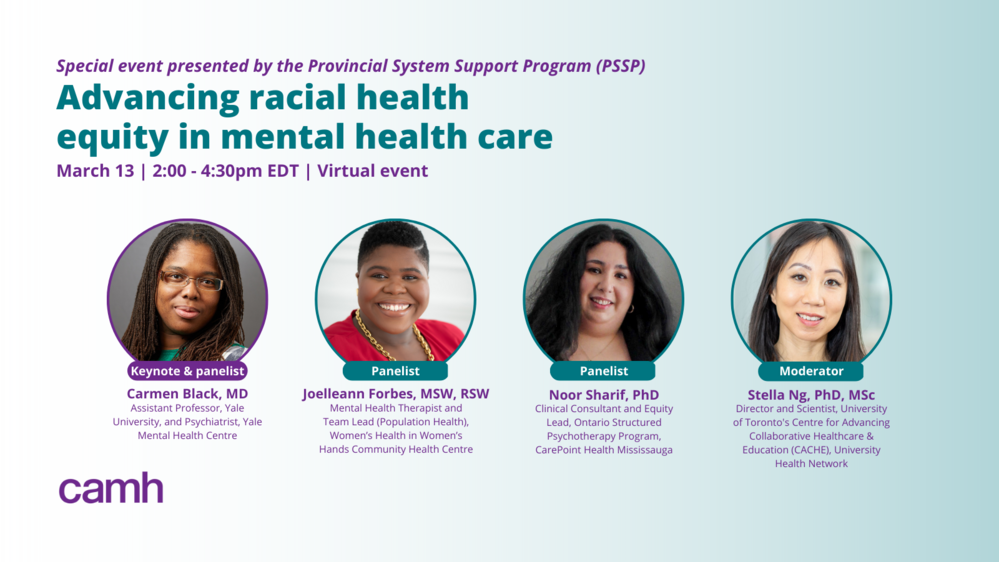 Special event: Advancing racial health equity in mental health care