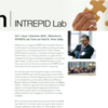 Screenshot of the introduction of the INTREPID Lab newsletter: Screenshot of the introduction of the INTREPID Lab newsletter - includes the logo in the banner with an image of a hand holding a puzzle piece. The opening message is from Dr. Peter Selby, there is a picture of him as well as a picture of the team.