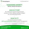 Managing Anxiety- Virtual Group Therapy