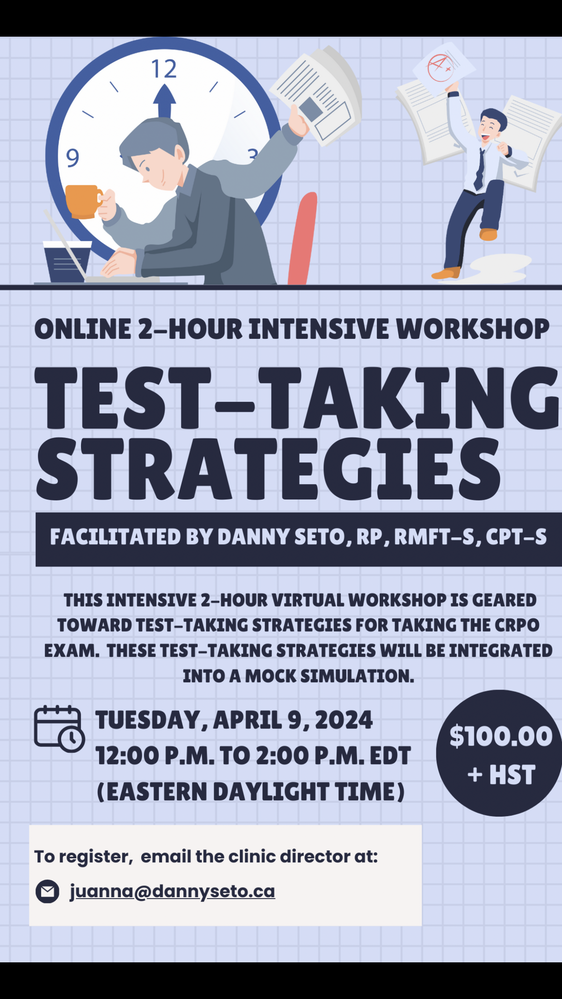 Small Hroup Intensive, Virtual Workshop on Tips &amp; Strategies for CRPO Exam