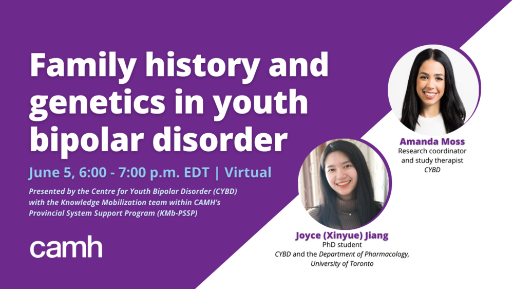 Webinar: Family history and genetics in youth bipolar disorder
