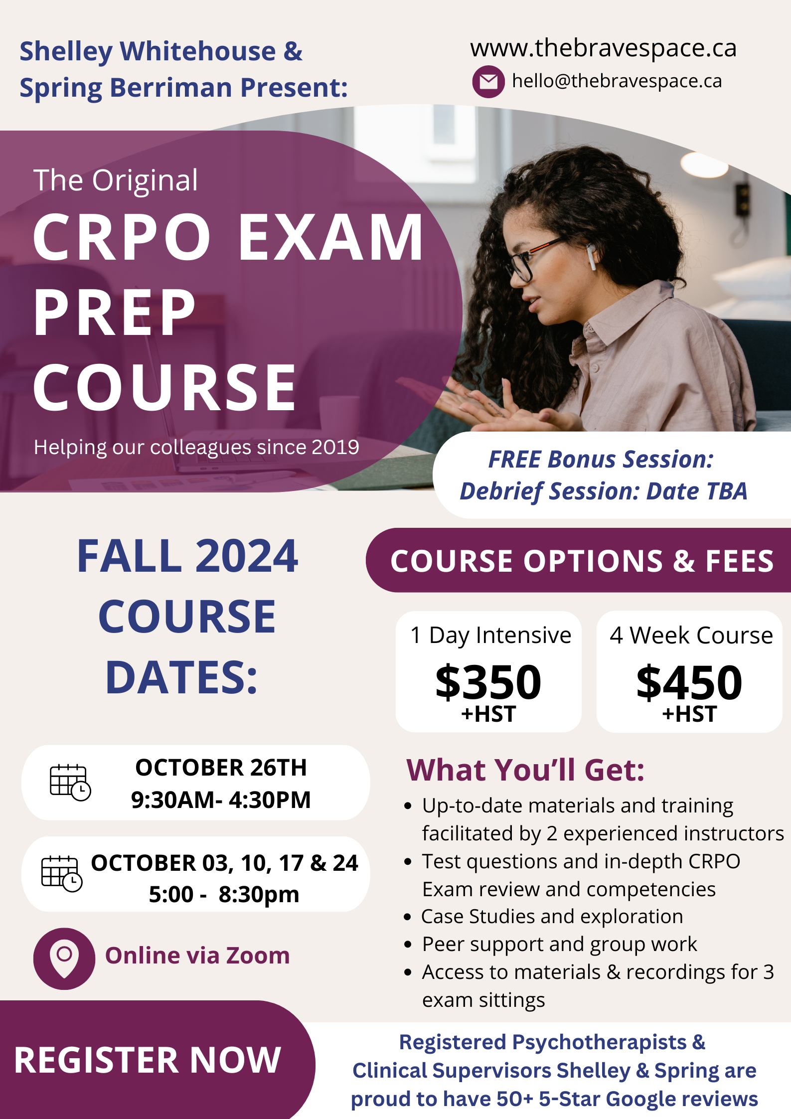 CRPO EXAM PREP FLYER FALL 2024