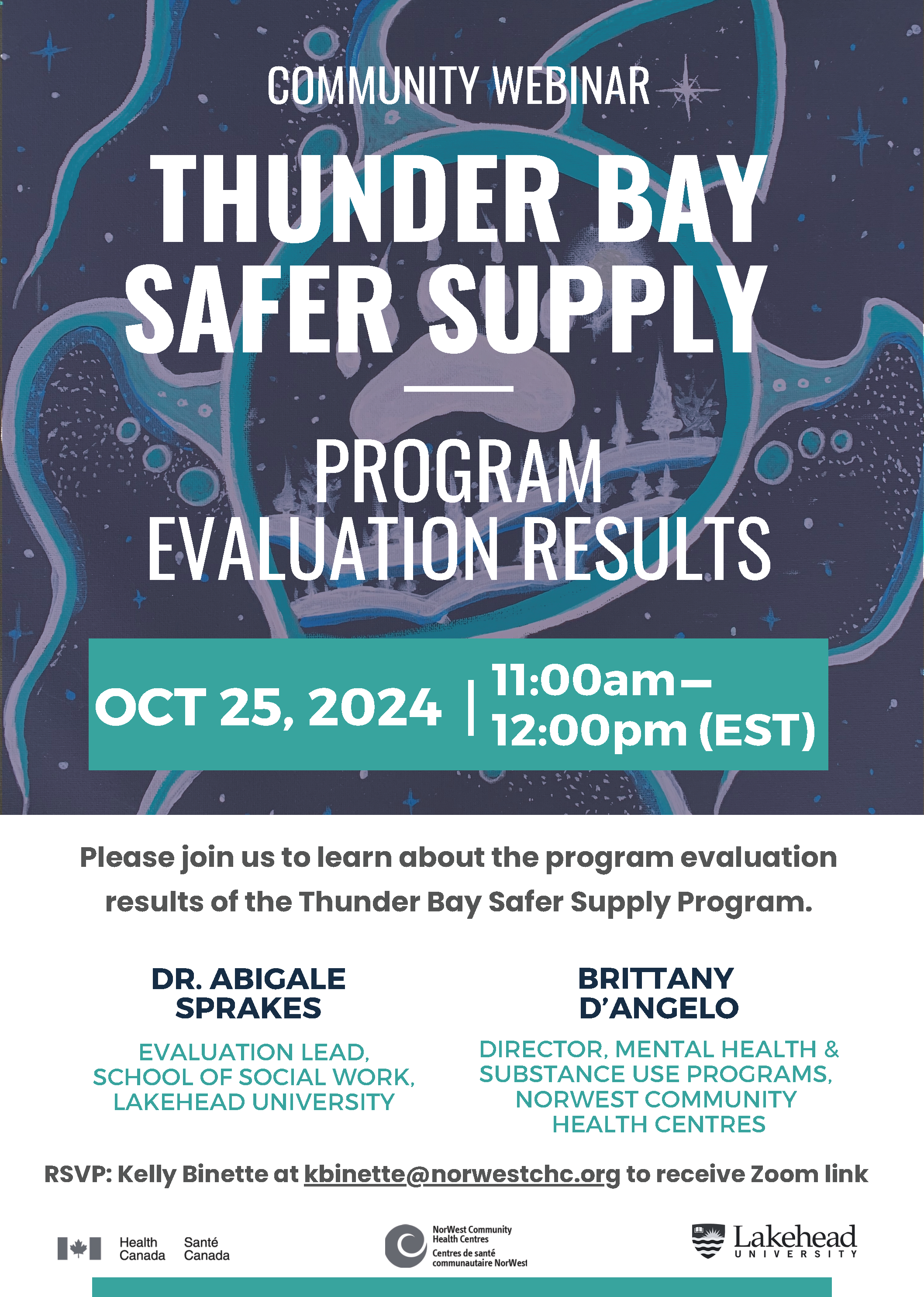 Thunder Bay Safer Supply Program - Program Evaluation Results webinar