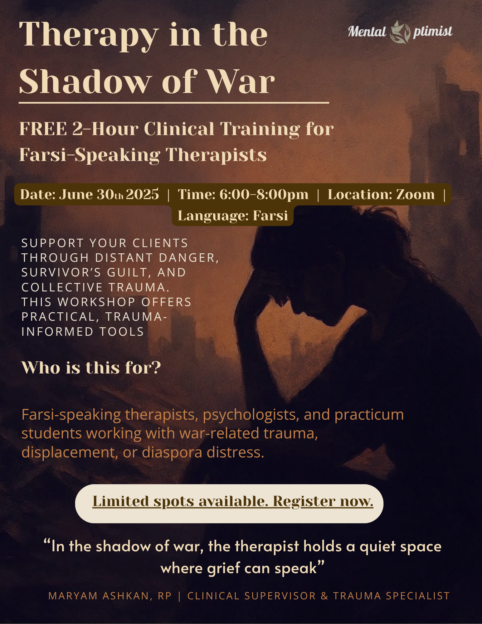 Therapy in the Shadow of War