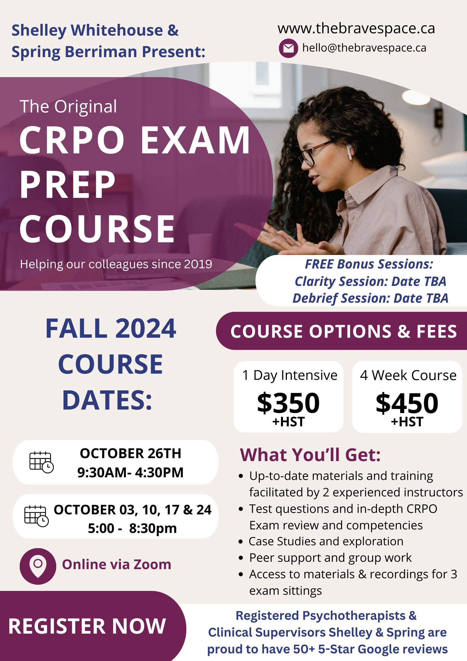 CRPO EXAM PREP 2024 Flyer