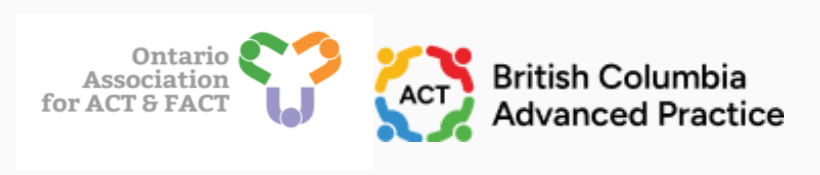 logos of individually shapes of people for BC and Ontario ACTT and FACT team networks